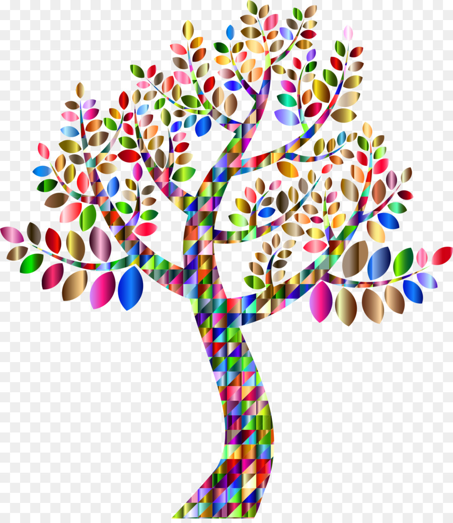 árbol Colorido，Hojas PNG