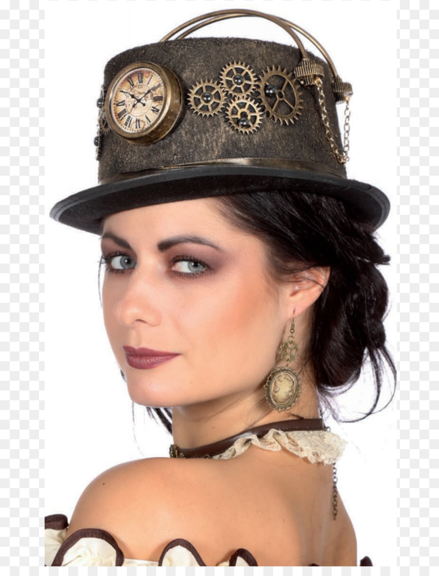 Sombrero Steampunk，Engranajes PNG