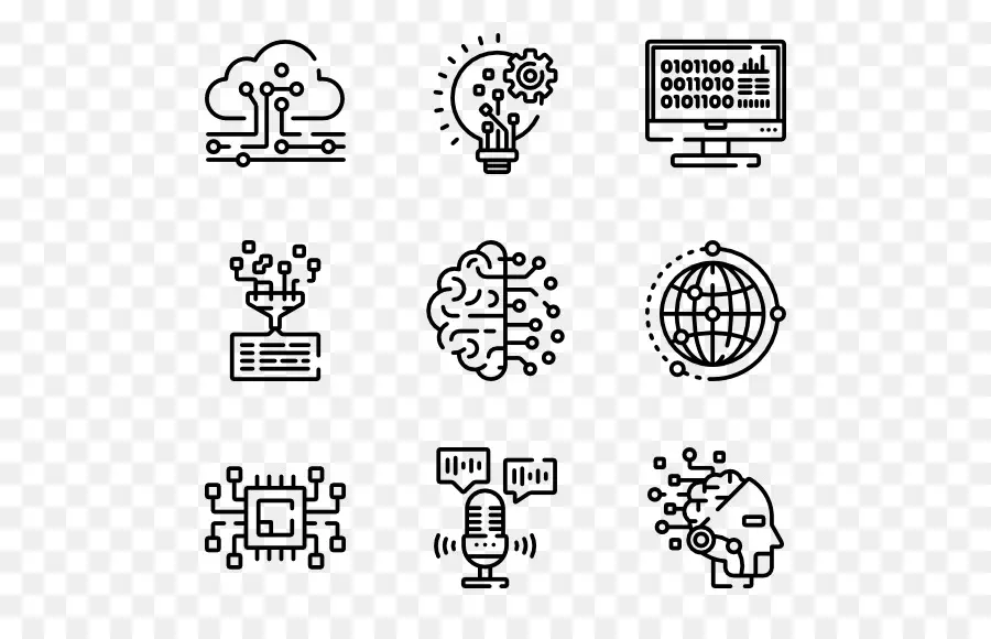 Iconos De Tecnología，Ai PNG