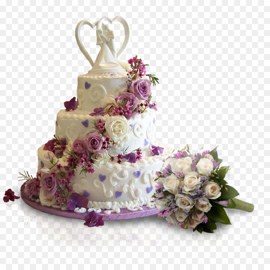 Pastel De Bodas，Flores PNG