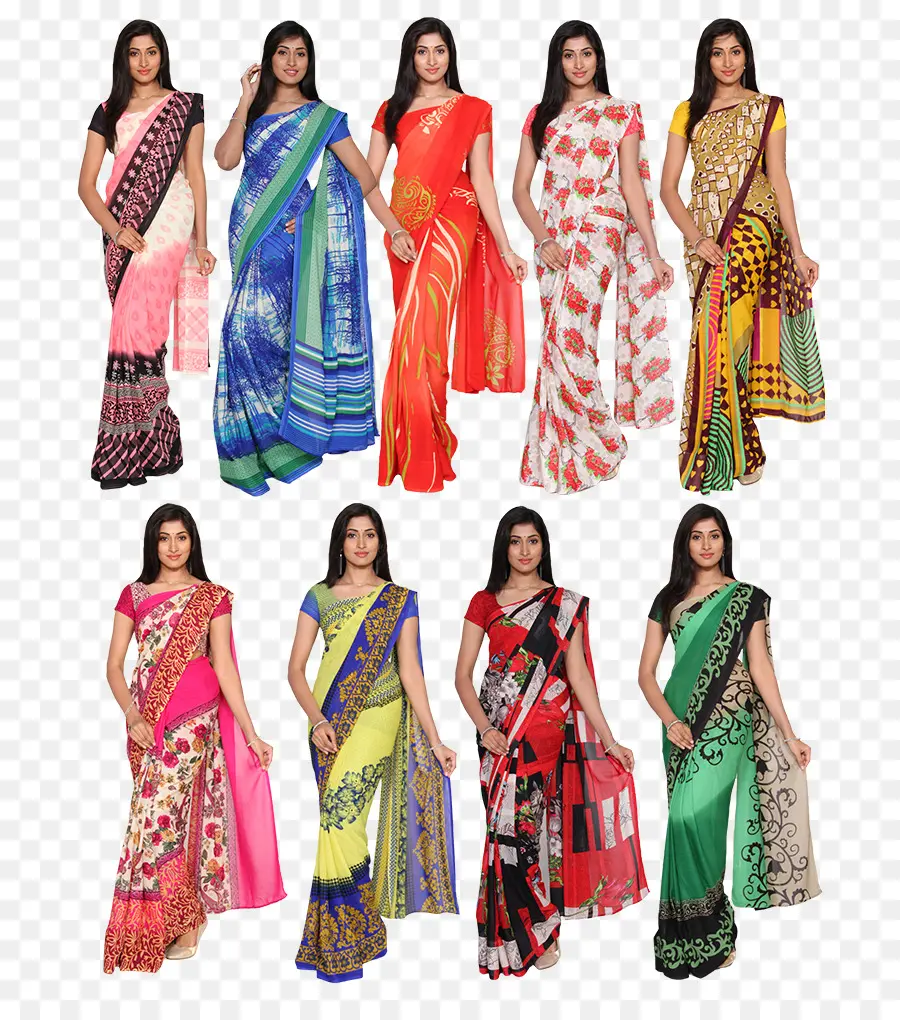 Sari，Georgette PNG