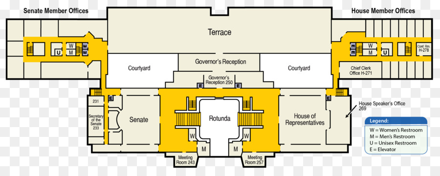 Capitolio De Los Estados Unidos，Plan De Piso PNG