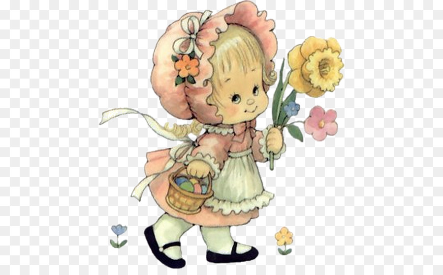 Chica Con Flores，Niño PNG