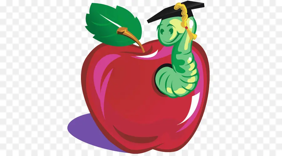 Manzana Con Gusano，Fruta PNG