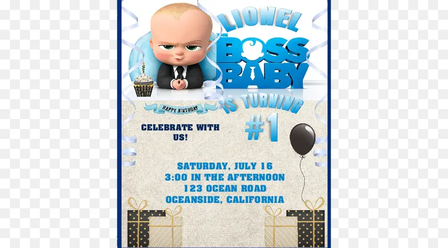 Invitación De Cumpleaños Del Bebé Jefe，Jefe Bebé PNG