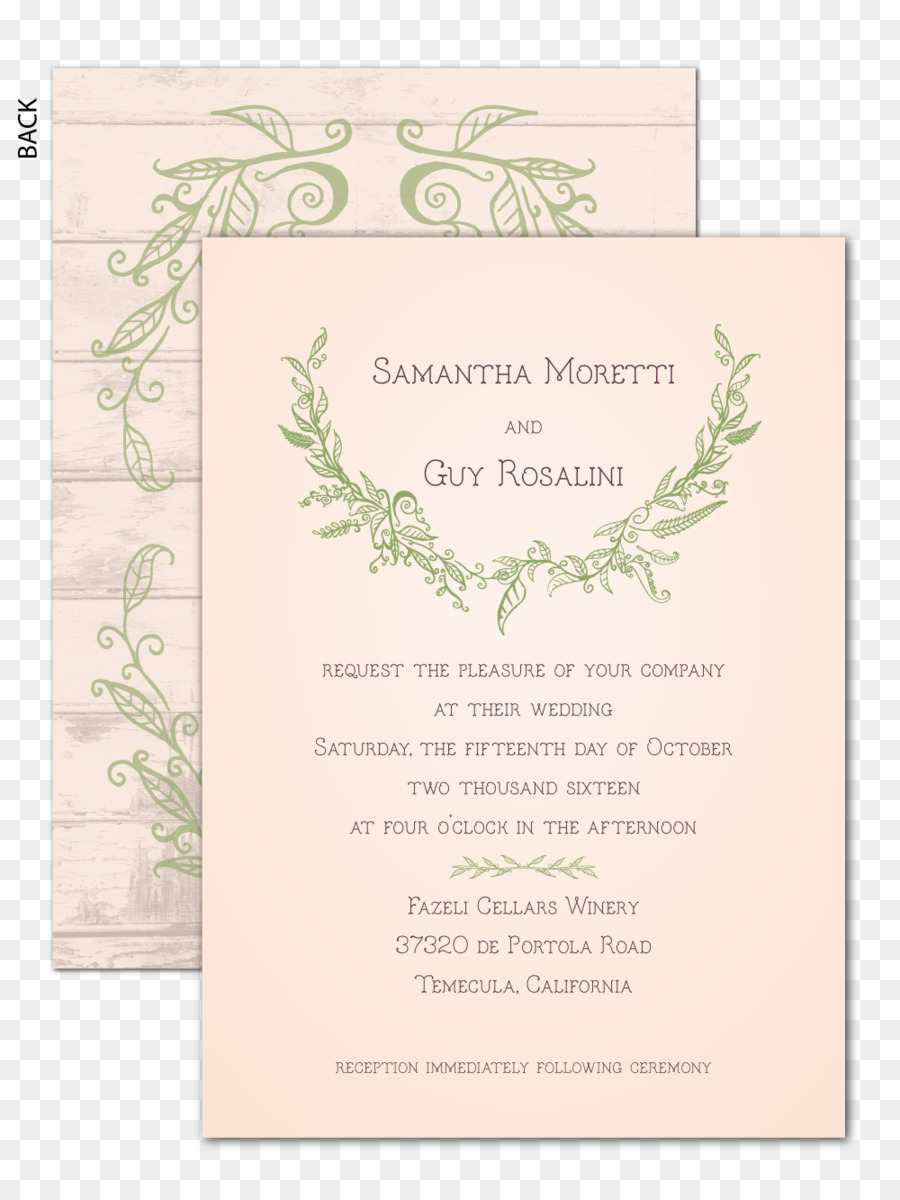 Invitación De La Boda，Verde PNG