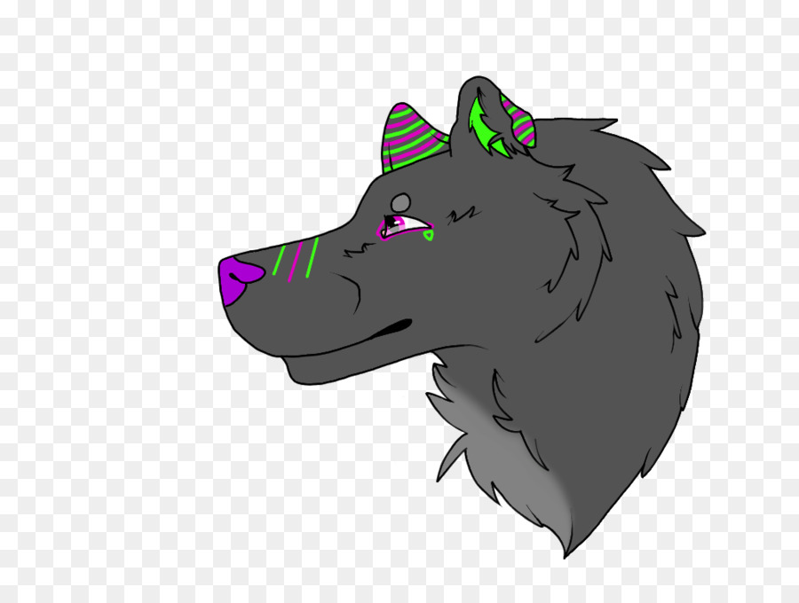 Lobo Morado Y Negro，Canino PNG