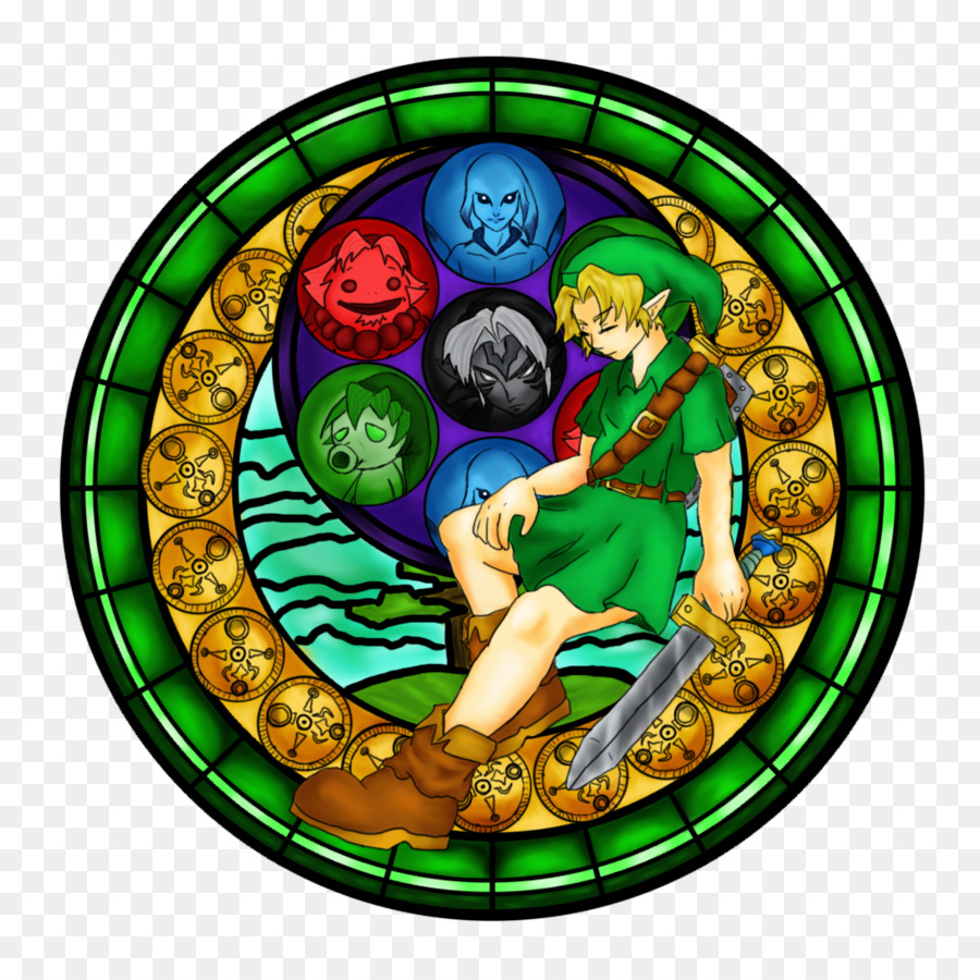 La Leyenda De Zelda Majora S Mask，Vitrales PNG