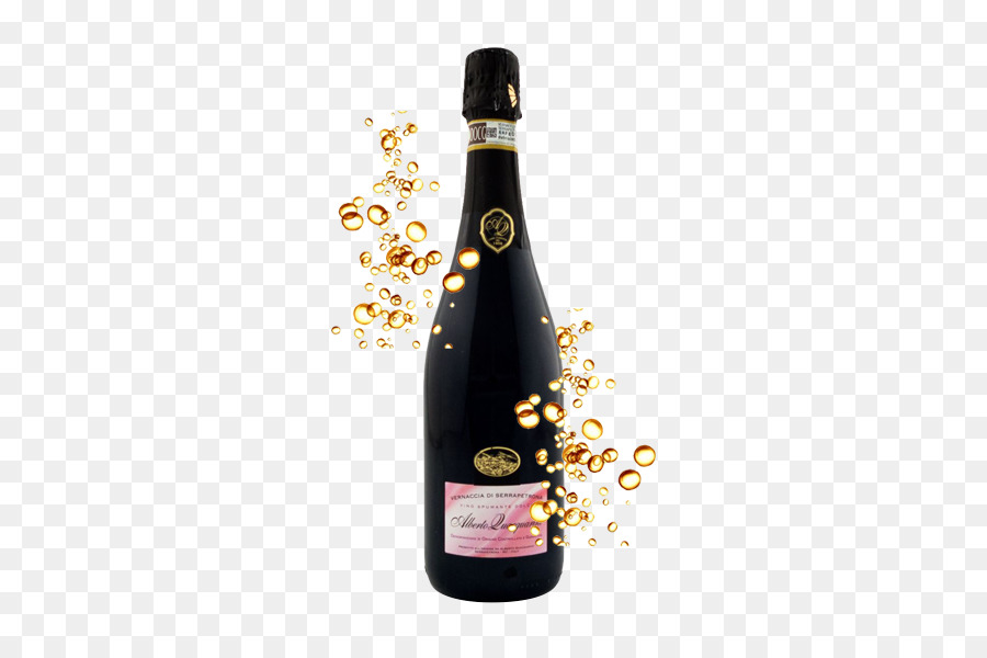 Botella De Champagne，Burbujas PNG