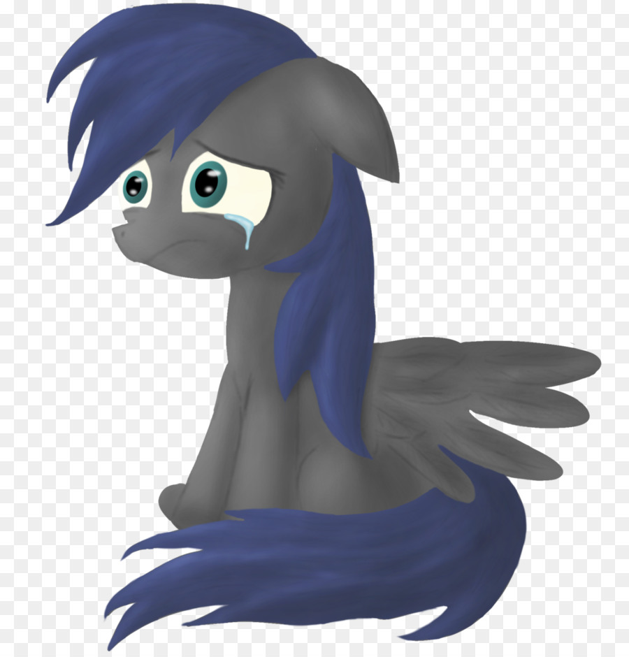 Poni Azul，Melena Morada PNG