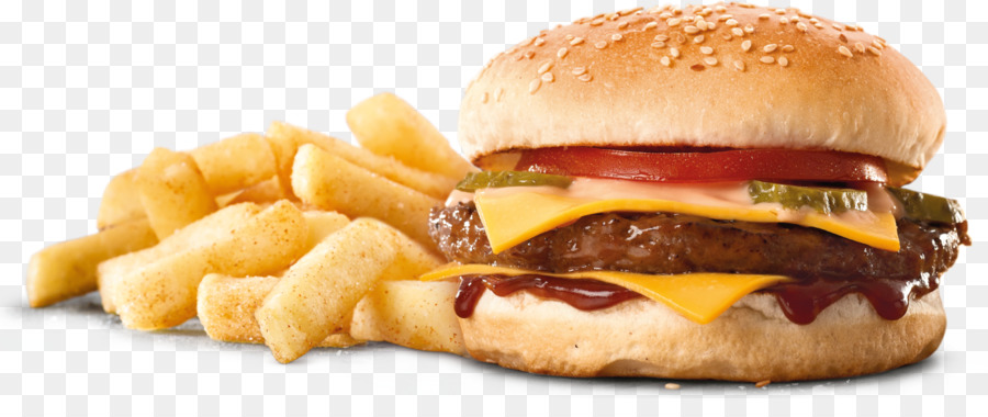 Las Papas Fritas，Hamburguesa Con Queso PNG