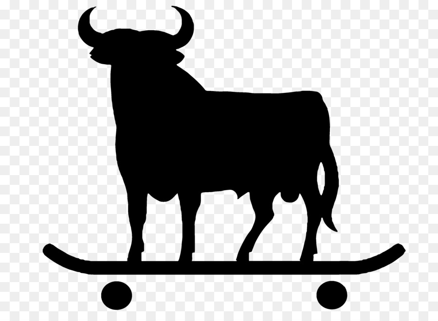 Toro En Patineta，Animal PNG