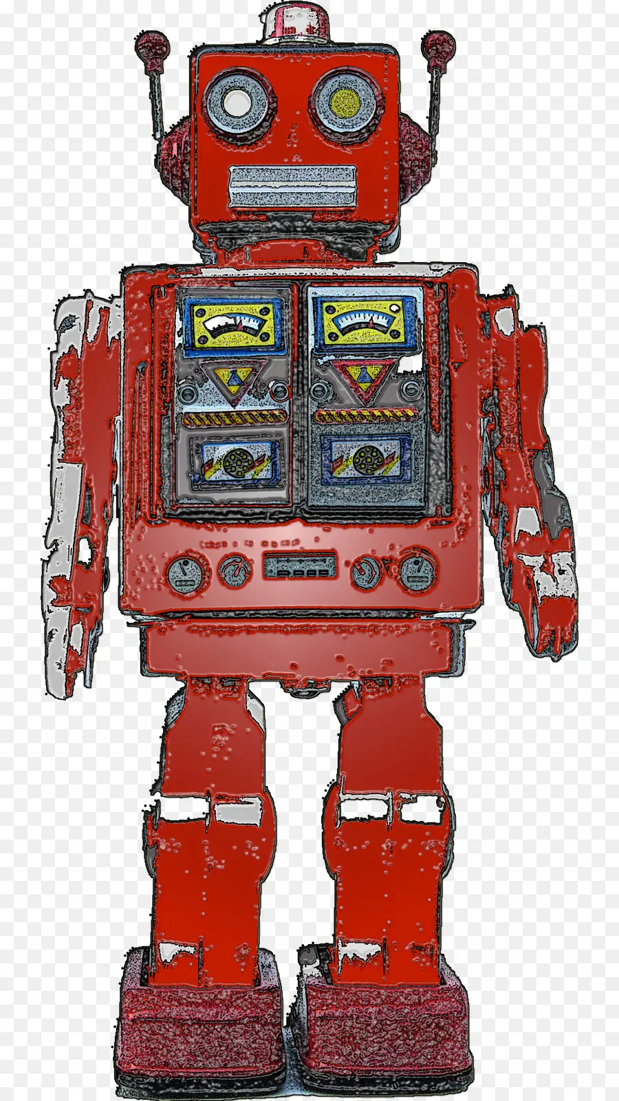 Robot De Juguete Rojo，Robot PNG