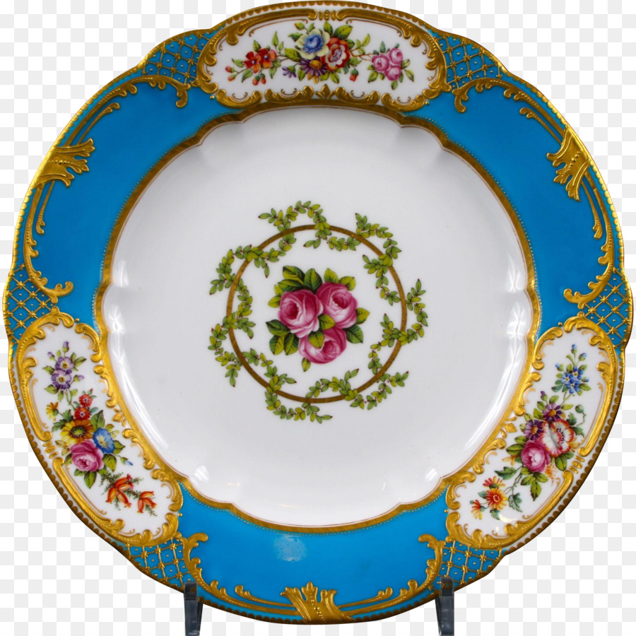 Plato Decorativo，Floral PNG