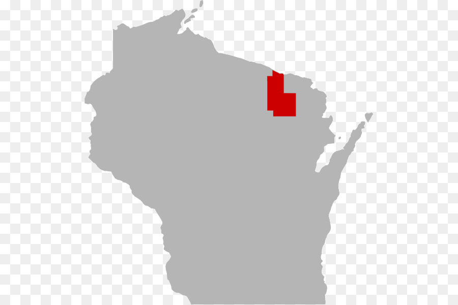 Wisconsin，Mapa PNG