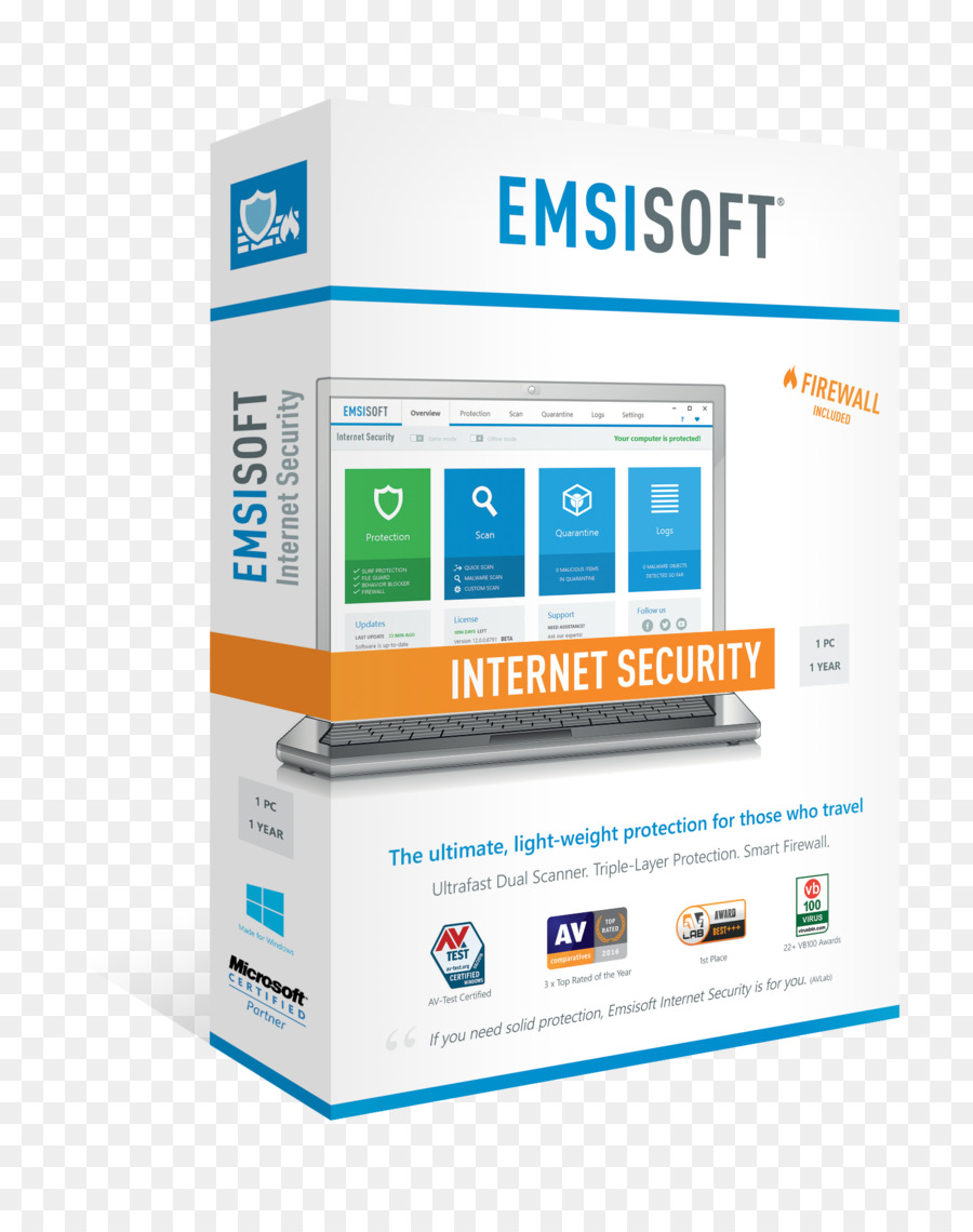 Emsisoft Antimalware，El Software Antivirus PNG