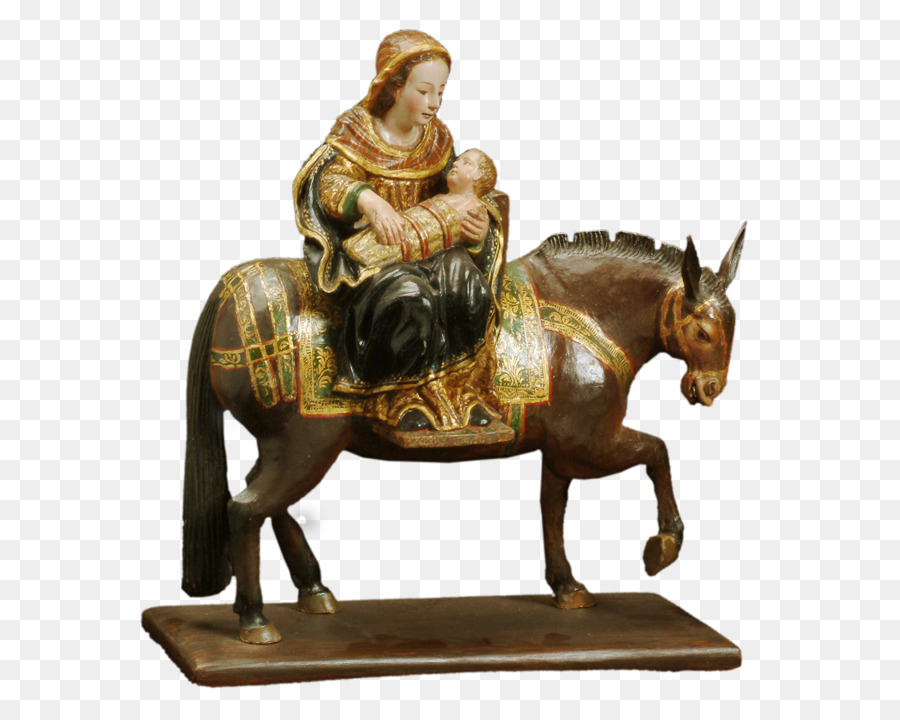 Vuelo A Egipto，Escultura De Bronce PNG