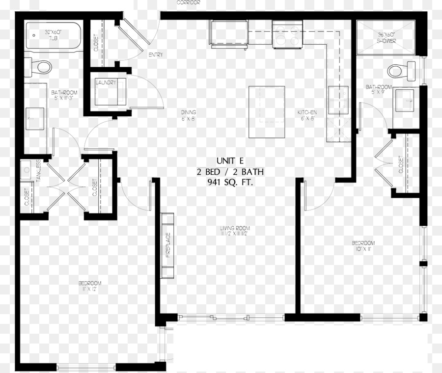 Plan De Piso，Apartamento PNG