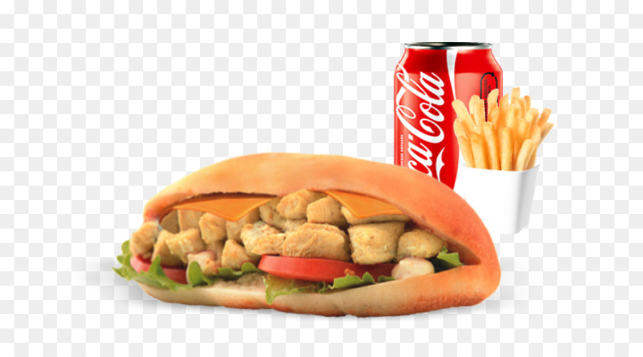 Sándwich De Pollo，Papas Fritas PNG