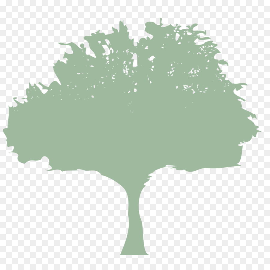 Silueta De árbol Azul，Naturaleza PNG