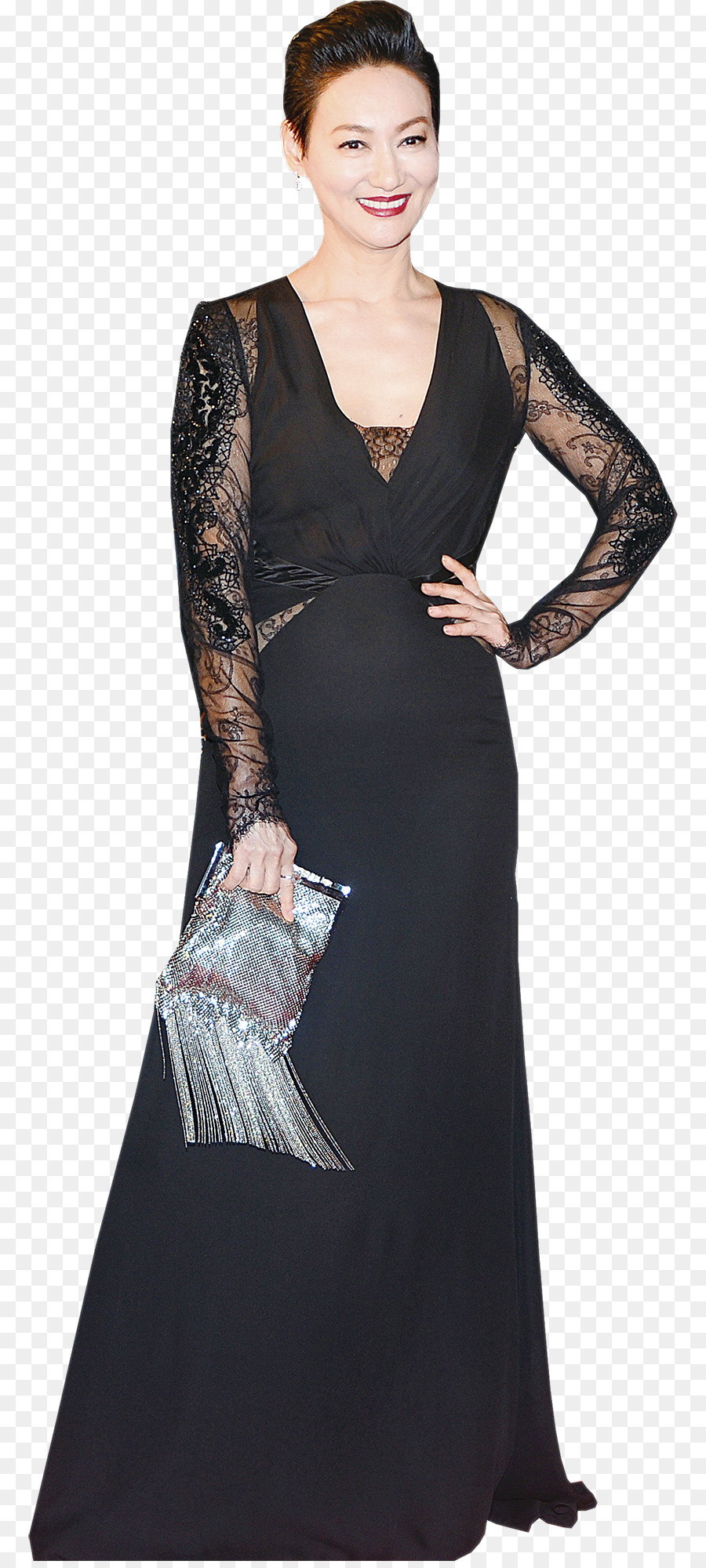 Meryl Streep，Vestido Negro PNG