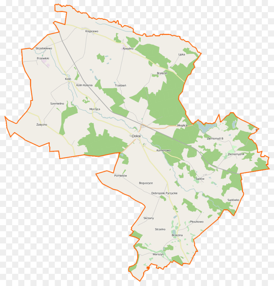 Gmina Pyrzyce，Mapa PNG