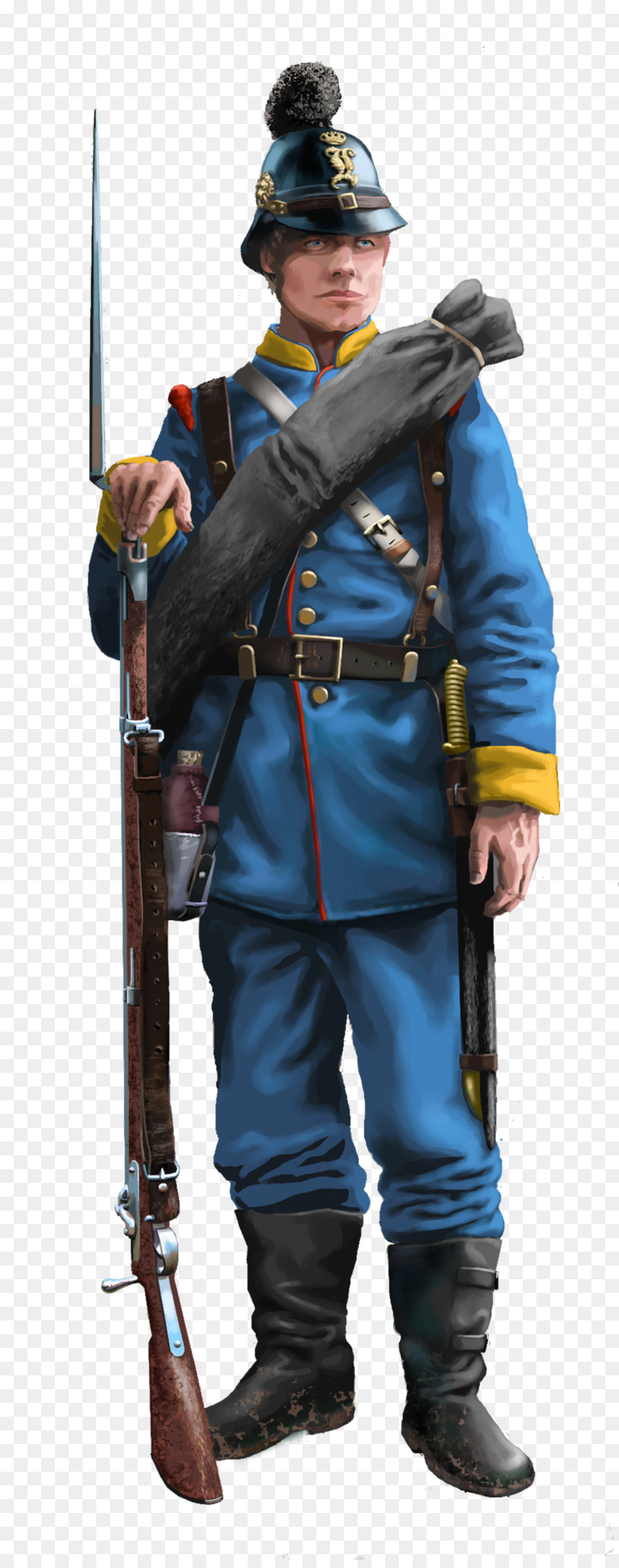 Francoprussian Guerra，De Infantería PNG