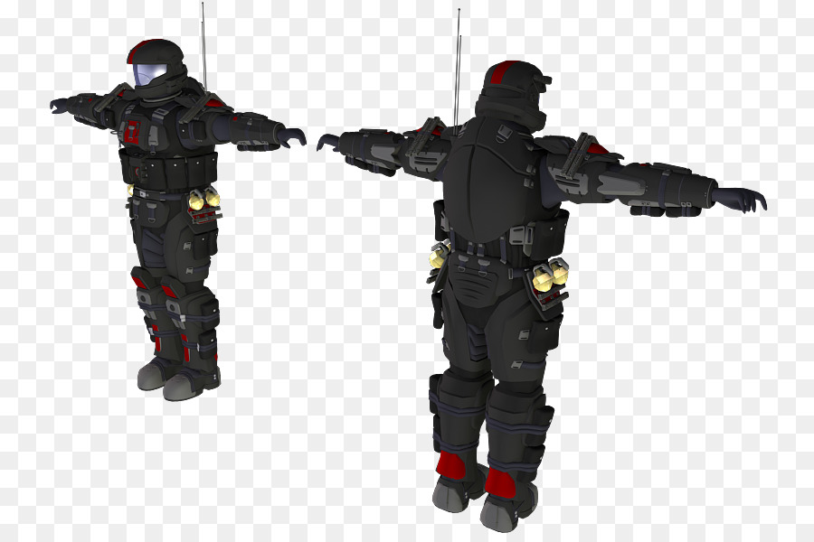 Traje Blindado Negro Y Rojo，Combatir PNG