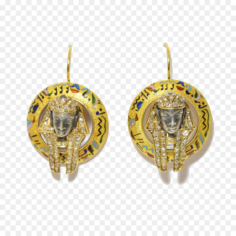 Pendientes Egipcios，Oro PNG