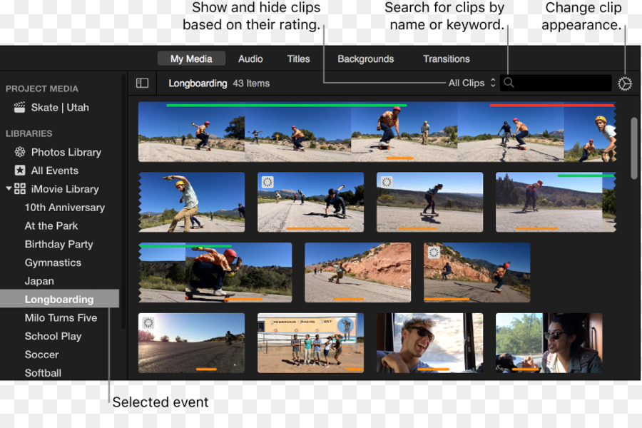 Imovie，Navegador Web PNG