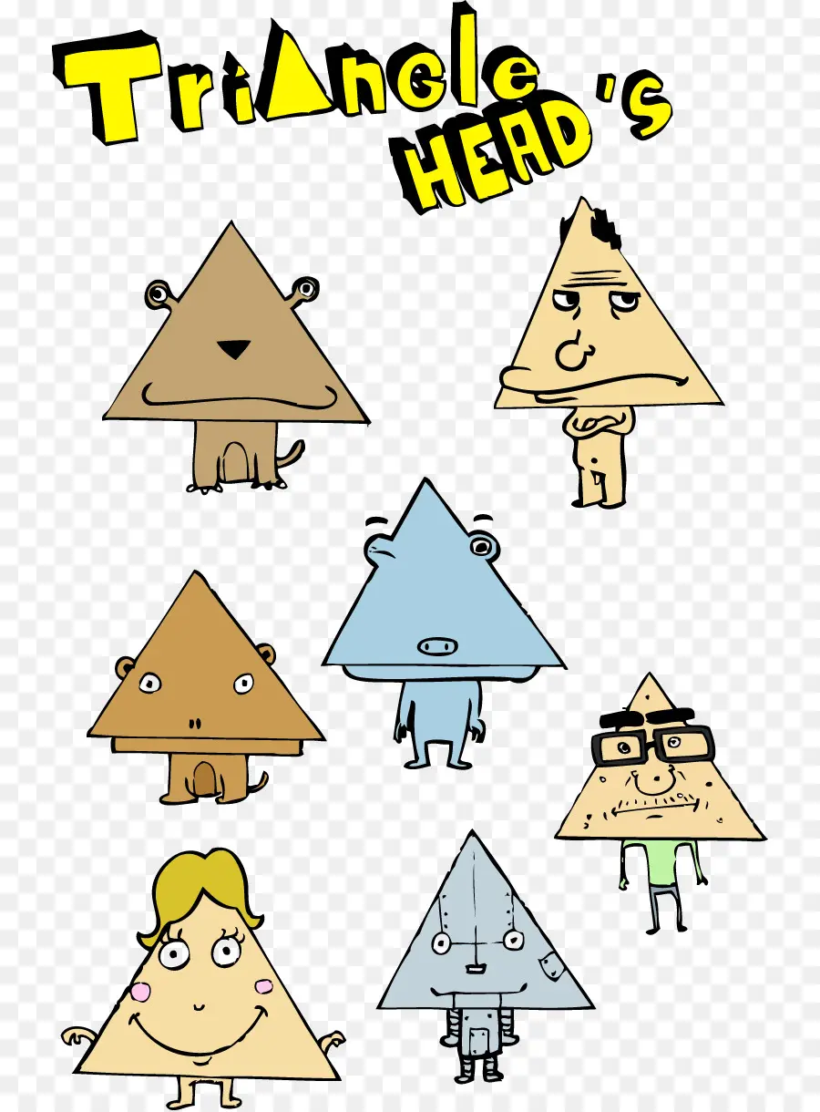 Cabezas Triangulares，Personajes PNG