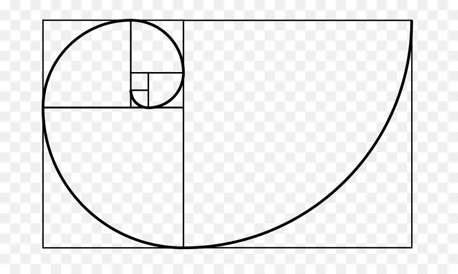 Espiral Dorada，Número Fibonacci PNG