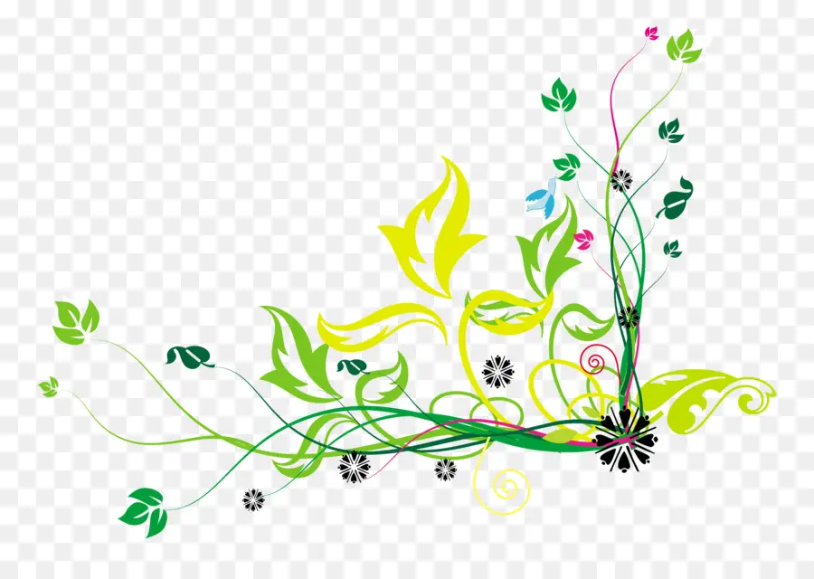 Diseño Floral，Fondo De Escritorio PNG