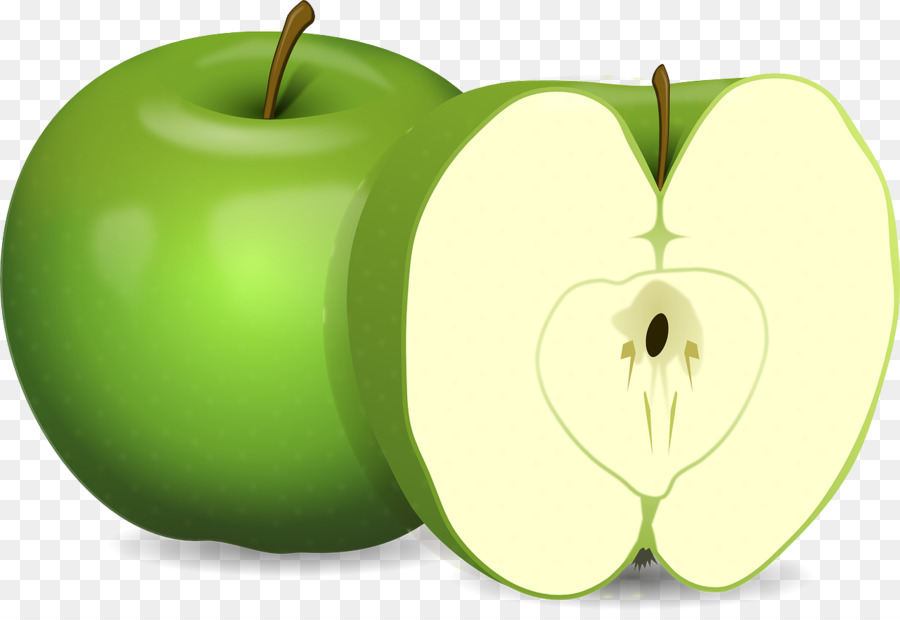 Manzana Verde，Saludable PNG