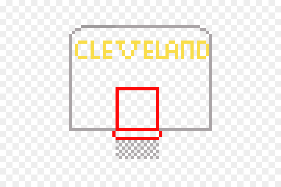 Aro De Baloncesto Pixelado，Cleveland PNG