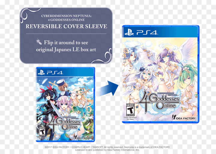 Cyberdimension Neptunia 4 Diosas En Línea，Playstation 4 PNG