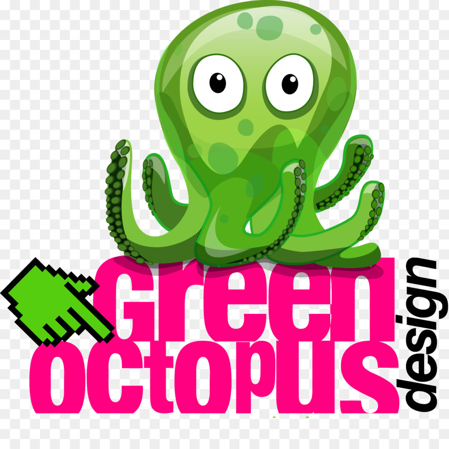 Pulpo，Verde PNG