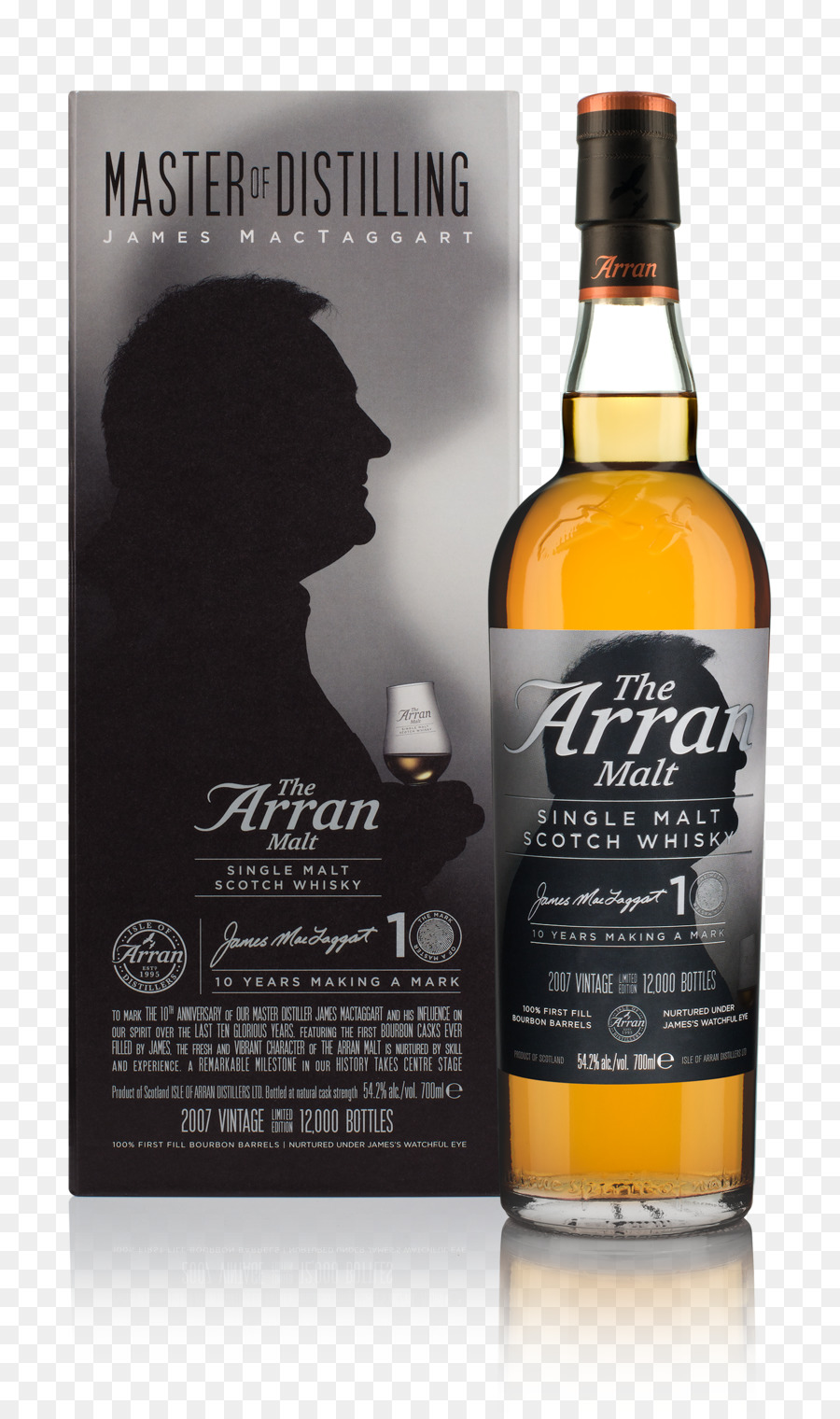 Whisky De Malta Individual，Destilería De Arran PNG