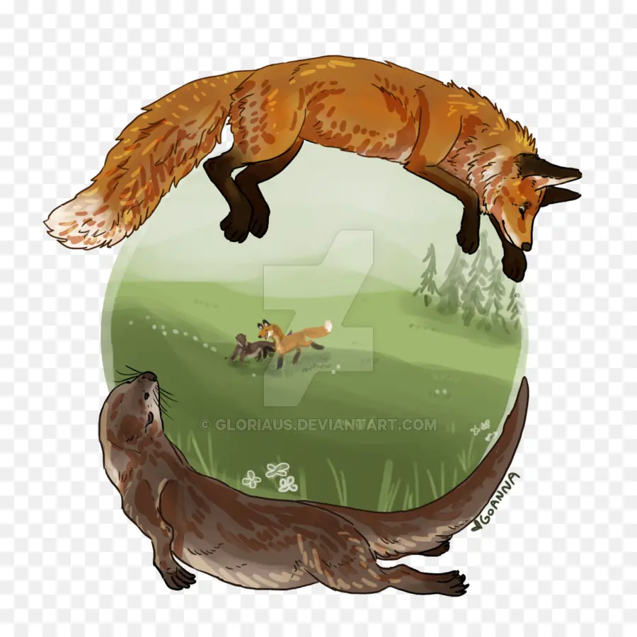 Zorro Y Nutria，Zorro PNG