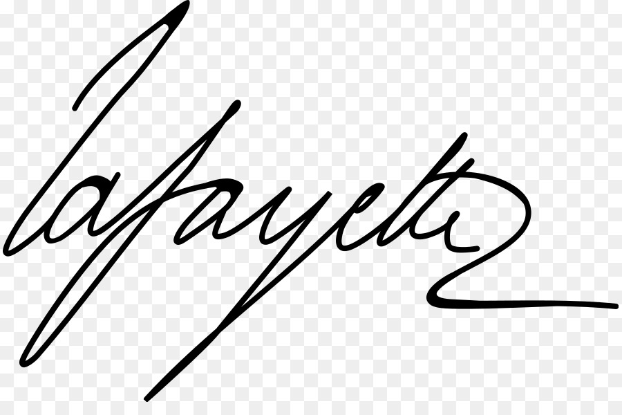 Firma Lafayette，Autógrafo PNG