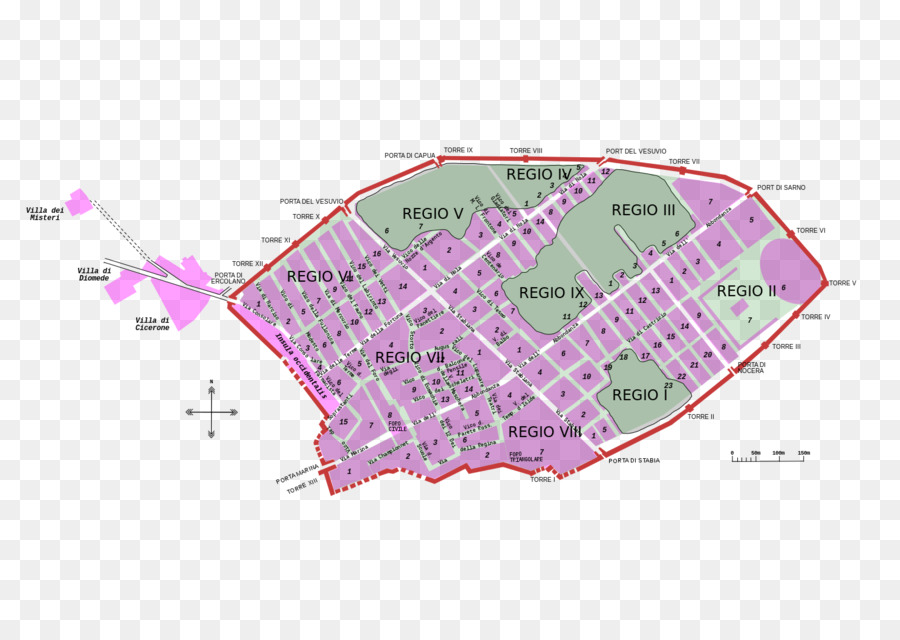 Villa De Los Misterios，Mapa PNG