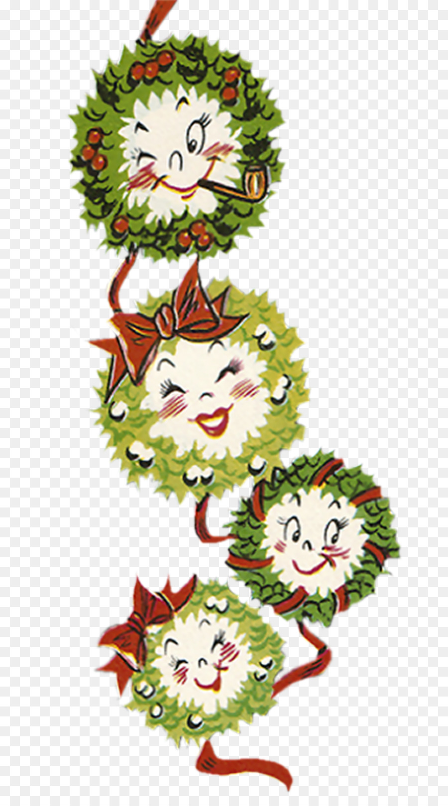 árbol De Navidad，Diseño Floral PNG