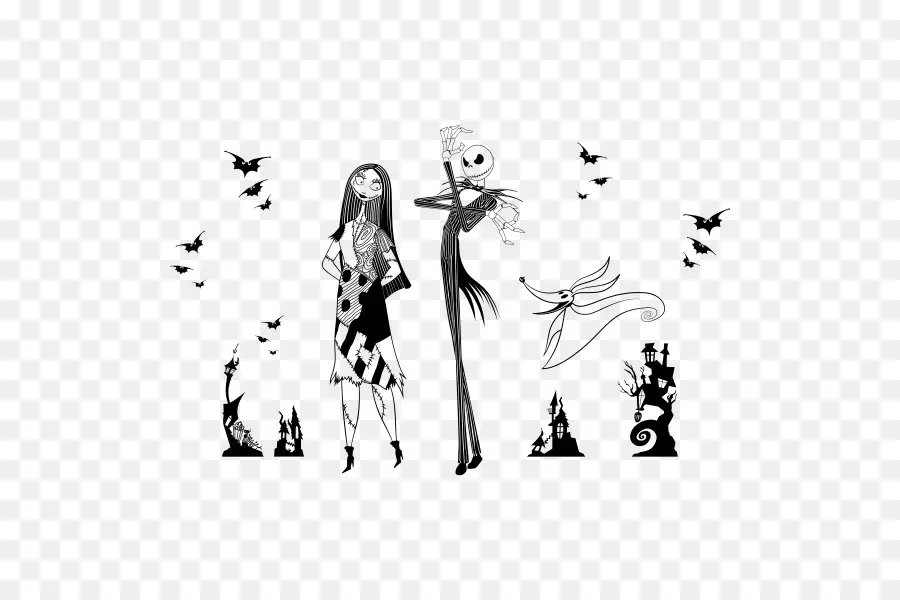 Personajes De Halloween，Jack Skellington PNG