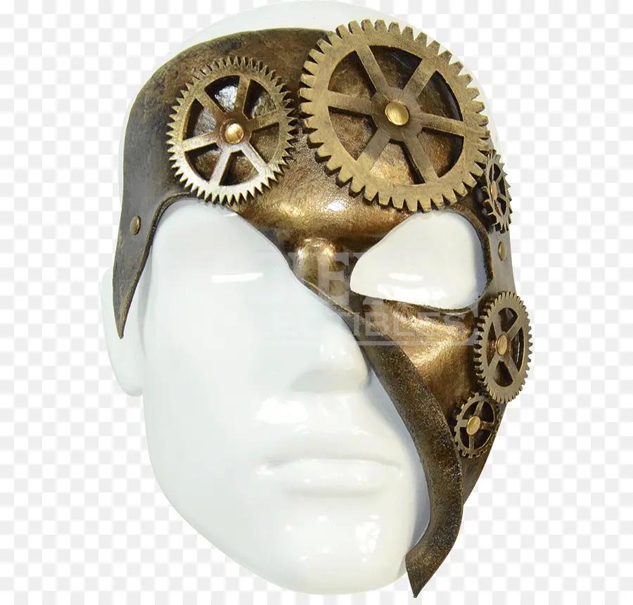 Máscara Steampunk，Engranajes PNG