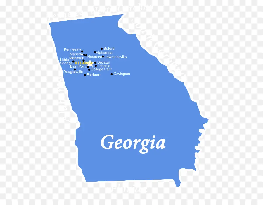 Mapa De Georgia，Georgia PNG