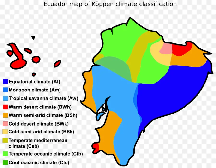 El Clima，Clasificación Climática De Köppen PNG