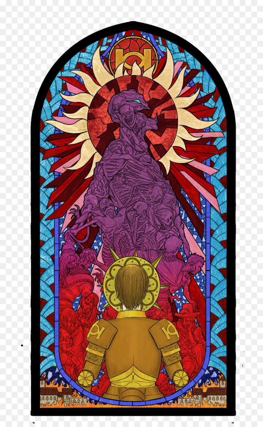 Camino Del Exilio，Vitral PNG