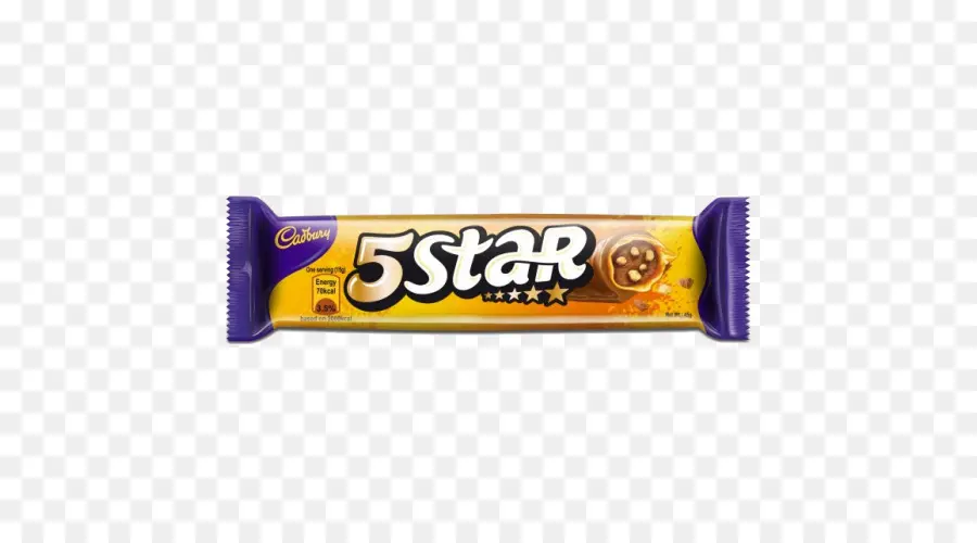 Barra De 5 Estrellas Cadbury，Chocolate PNG