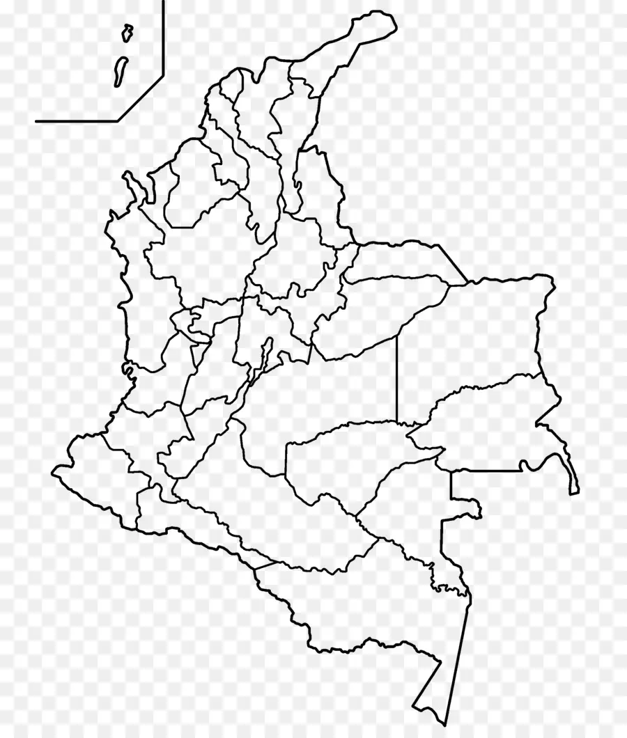 Mapa De Colombia，País PNG