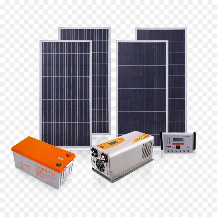 Kit De Paneles Solares，Energía Solar PNG